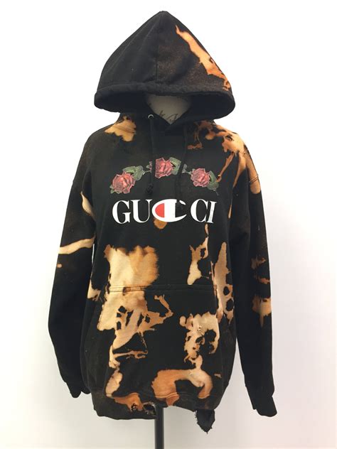 cool gucci hoodie|Gucci distressed hoodie.